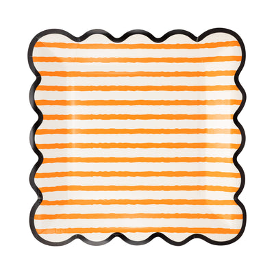 Halloween Stripe Plate Set