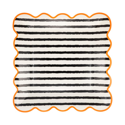 Halloween Stripe Plate Set