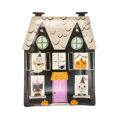 Spooky House Shaped Plate