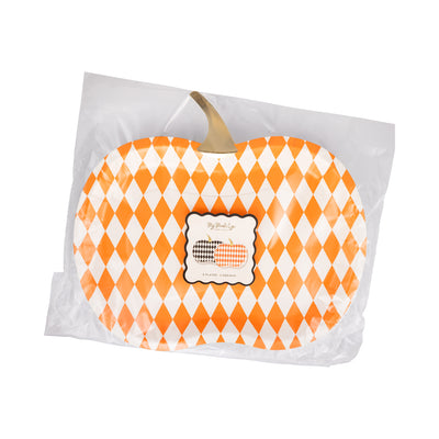 Harlequin Pumpkin Shaped Plate Set