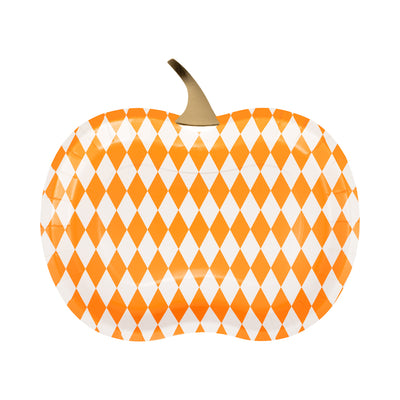 Harlequin Pumpkin Shaped Plate Set