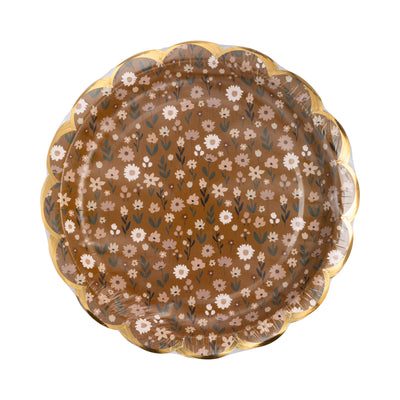 Warm Floral Plate