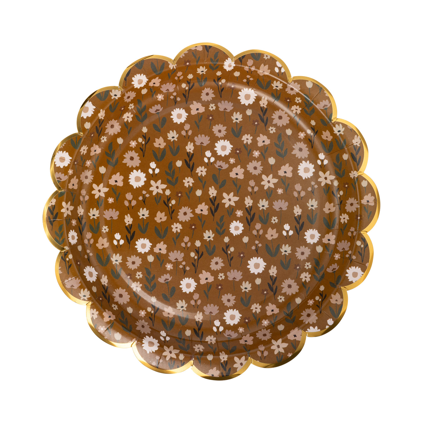 Warm Floral Plate