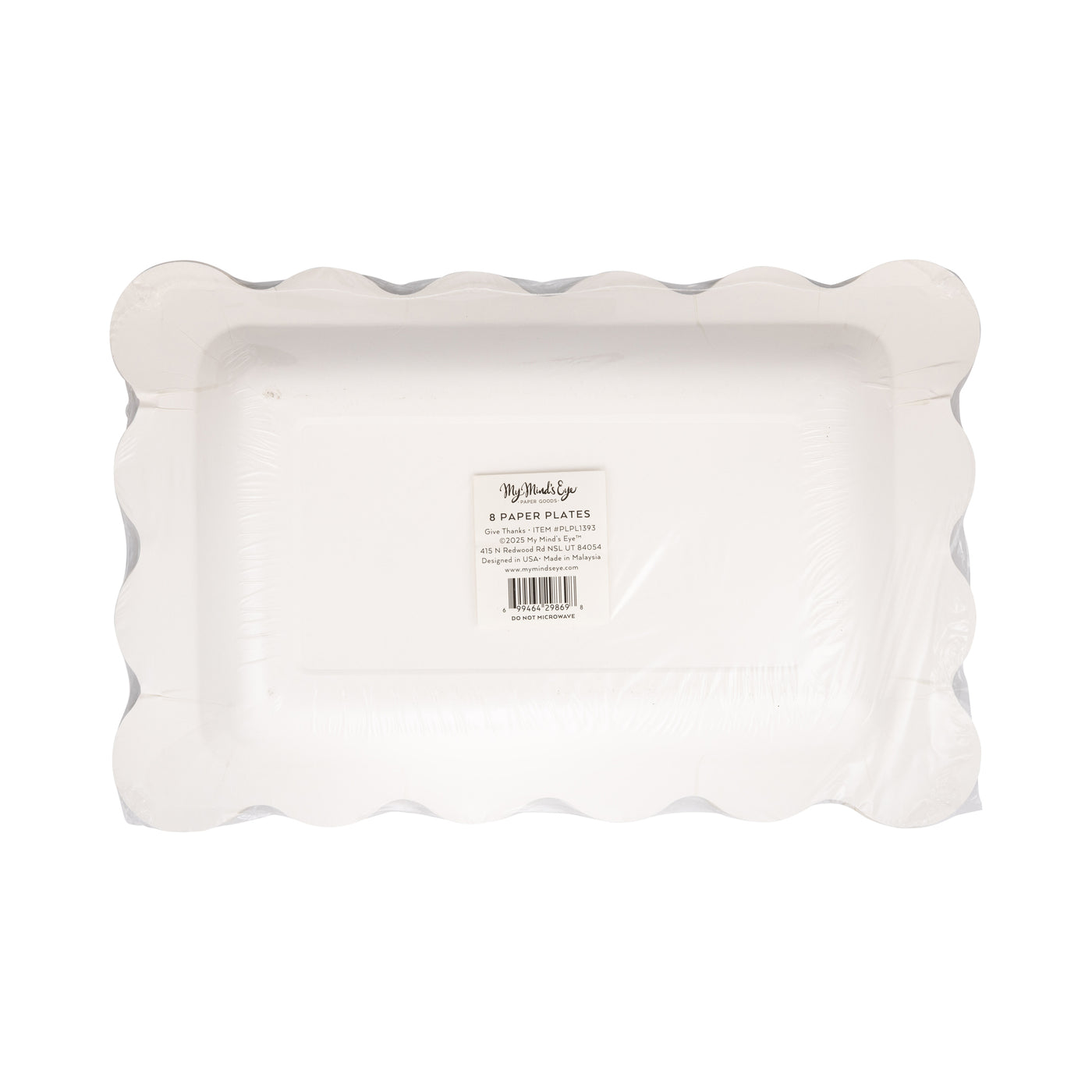 Give Thanks & Plaid Plate