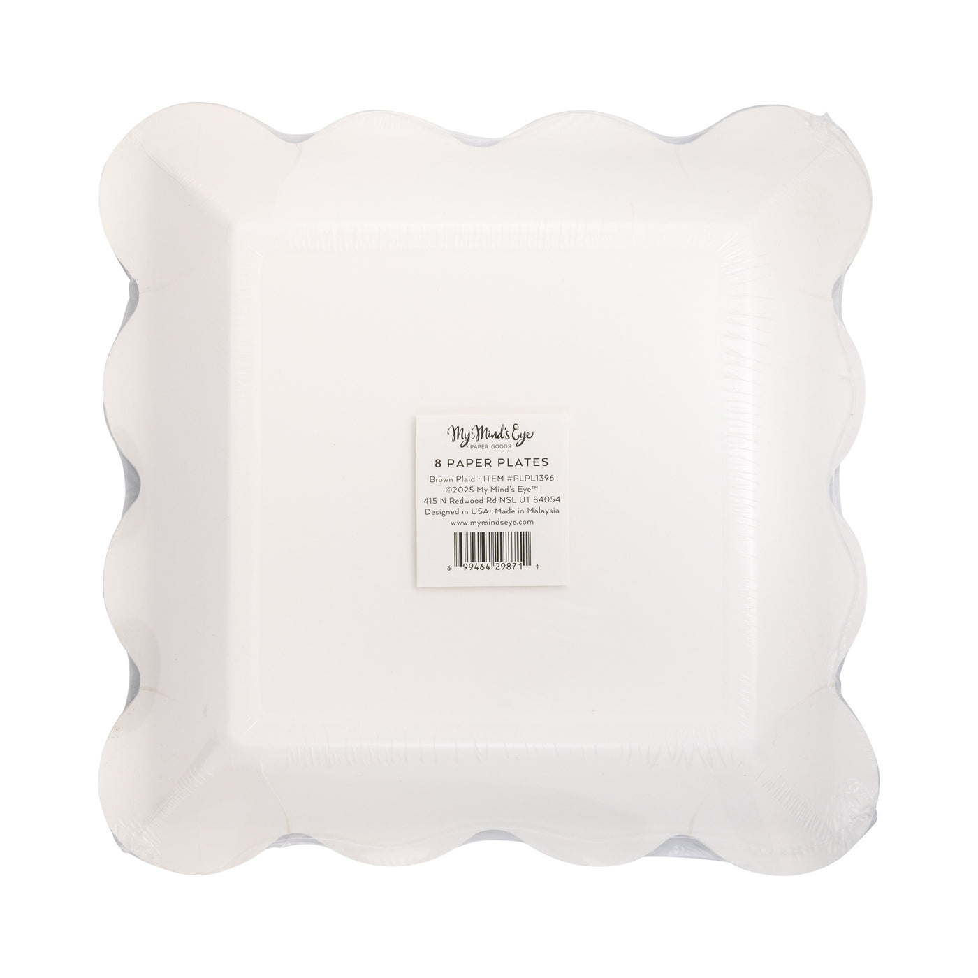 Dark Plaid Plate