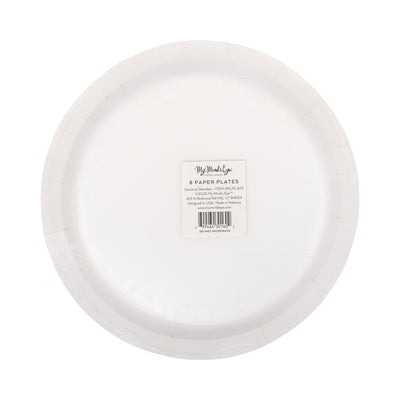 Santa with Reindeer Paper Plate