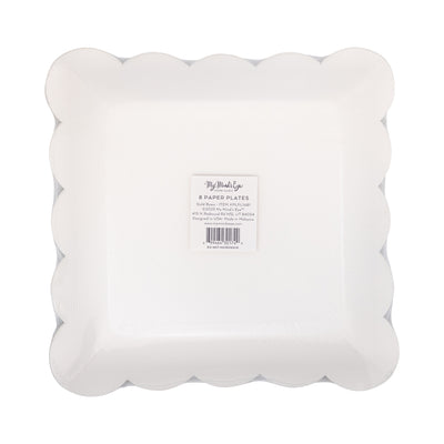 Gold Bows Paper Plate