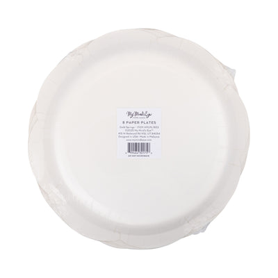 Gold Christmas Tree Paper Plate