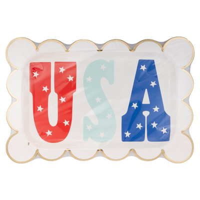 USA Scallop Paper Plate