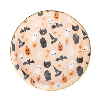 Halloween Icons Paper Plate