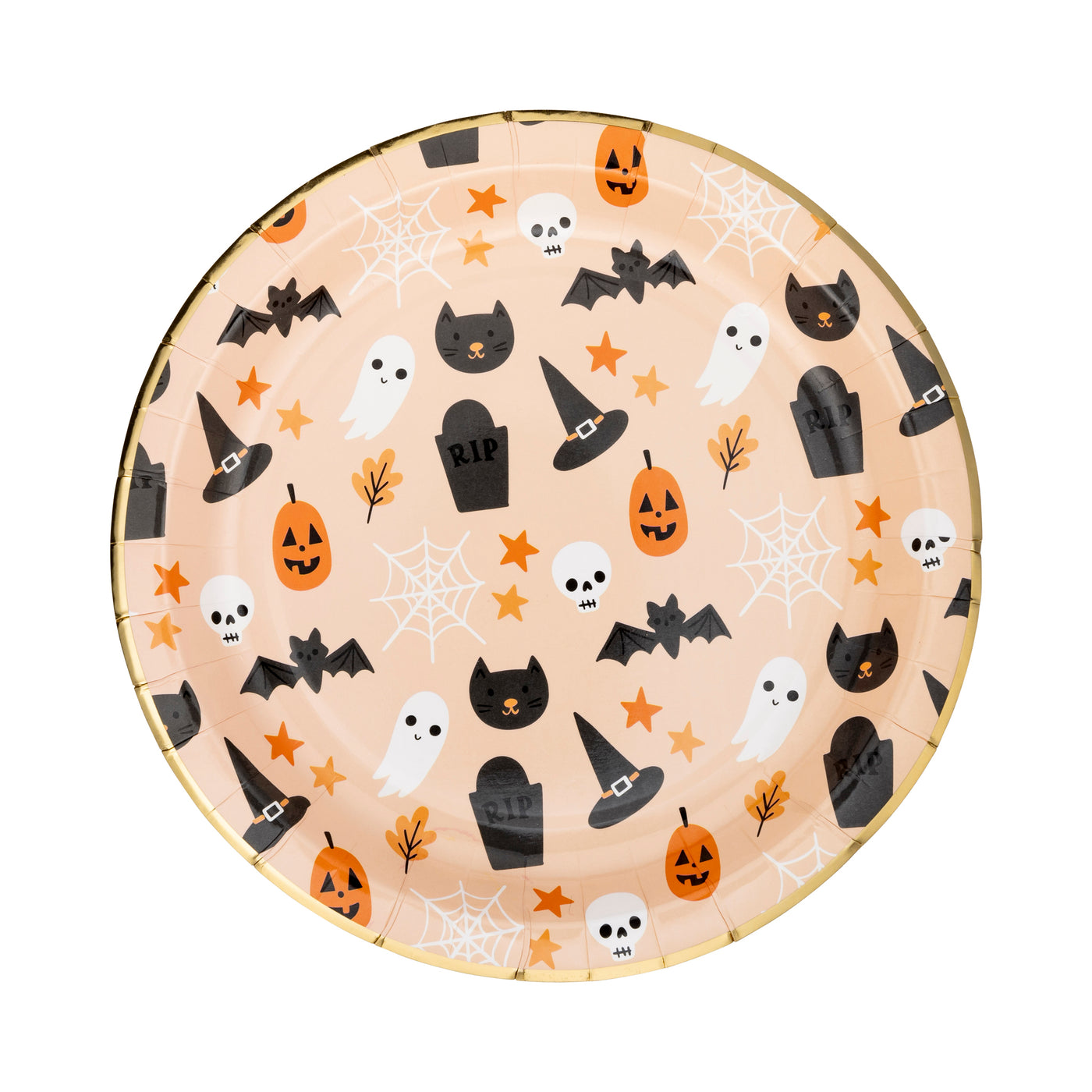 Halloween Icons Paper Plate