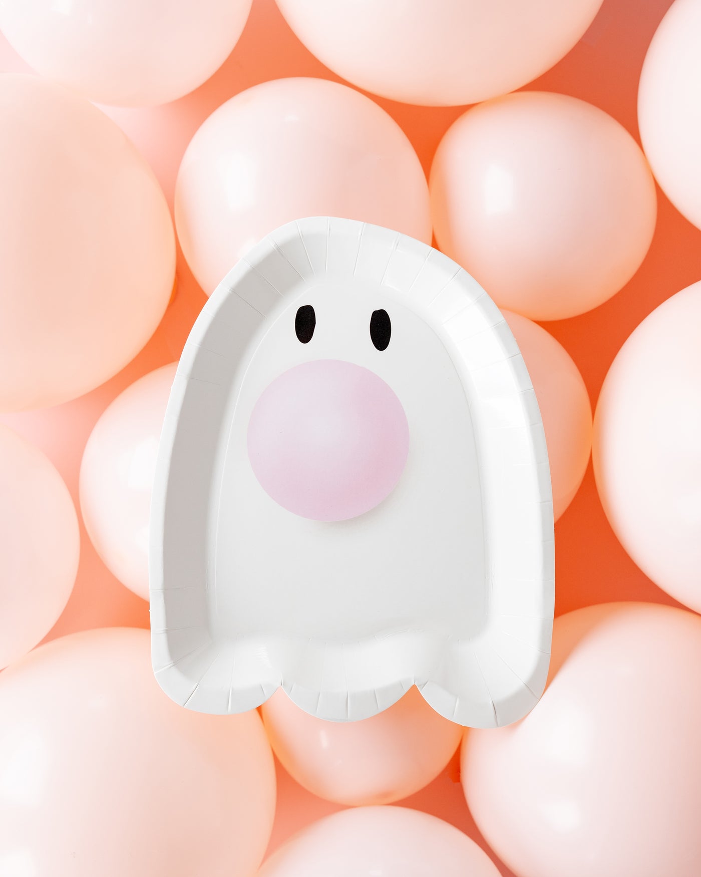 Bubblegum Ghost Shaped Paper Plate