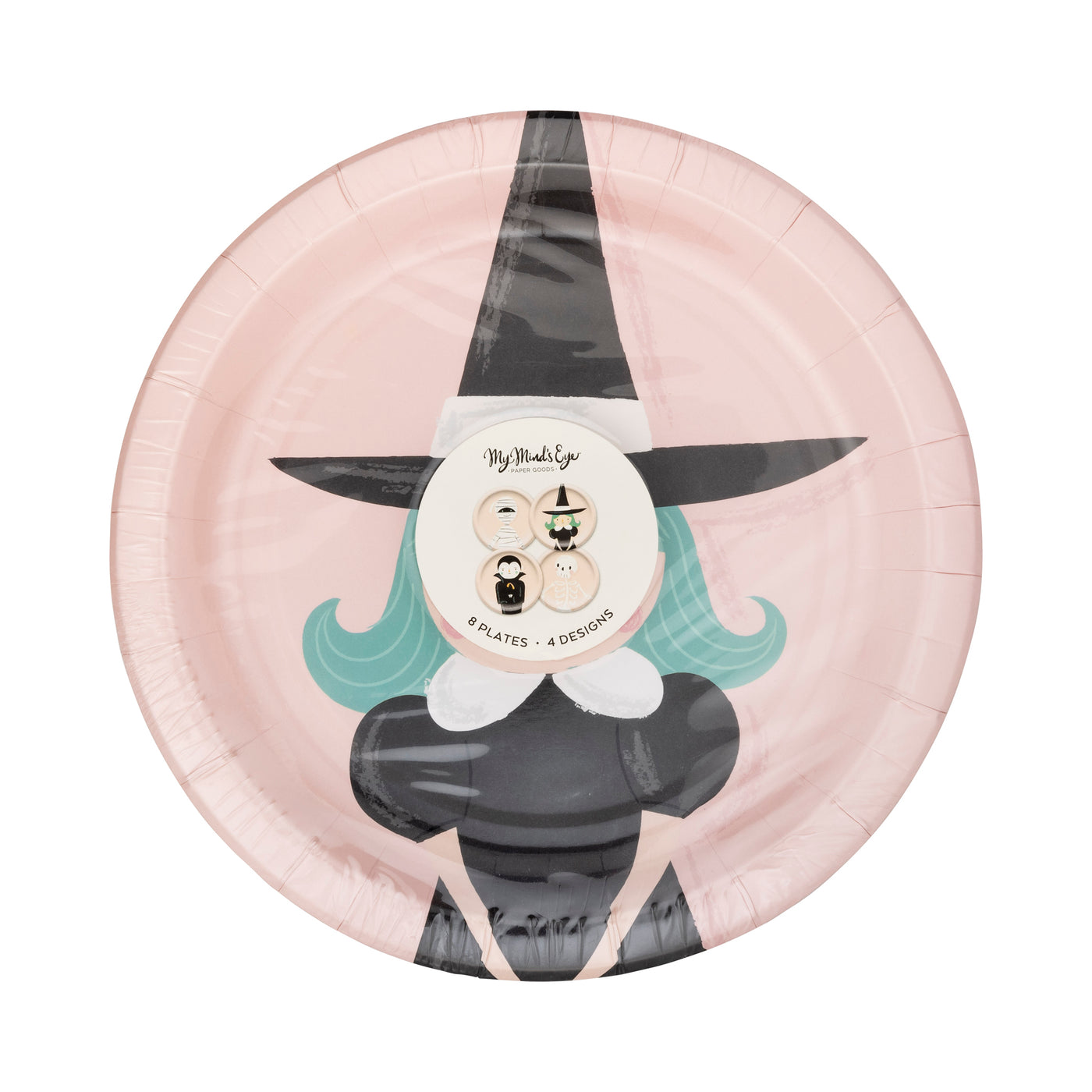 Pink Monster Paper Plate Set