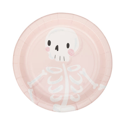 Pink Monster Paper Plate Set