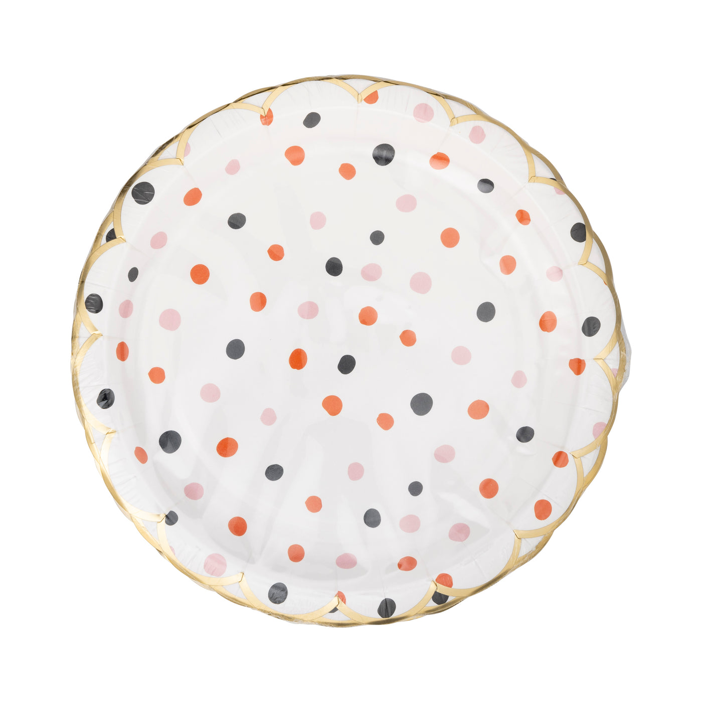 Halloween Dots Paper Plate