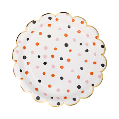 Halloween Dots Paper Plate