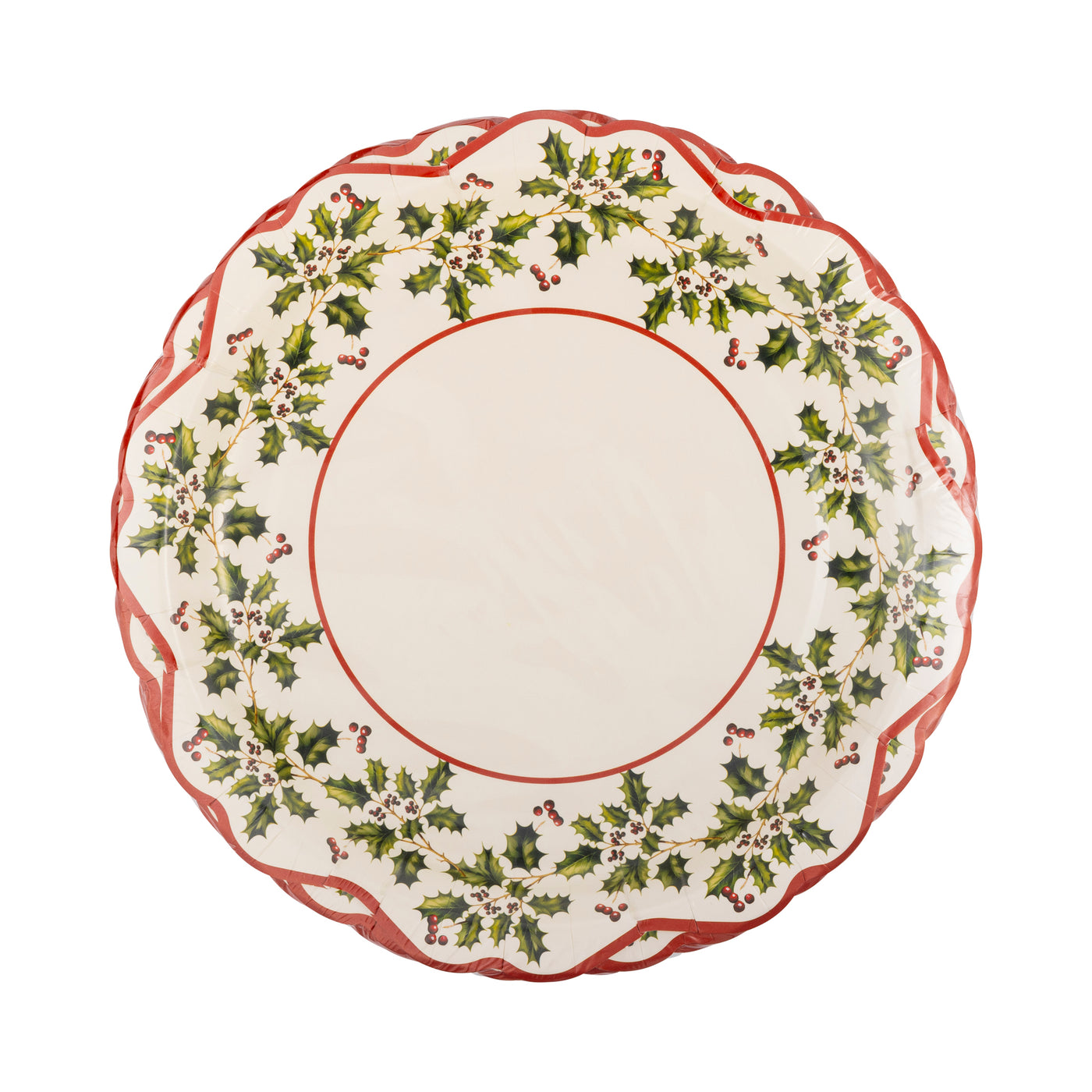 Holly Ivy Shaped Plate