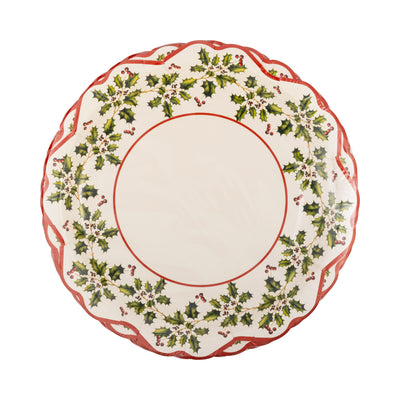 Holly Ivy Shaped Plate