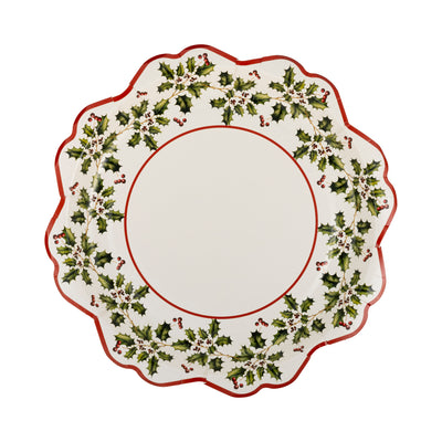 Holly Ivy Shaped Plate