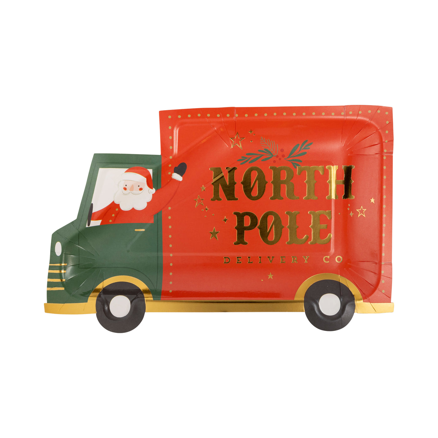 Christmas Truck Shaped Plate