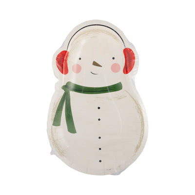 Snowman Shaped Plate