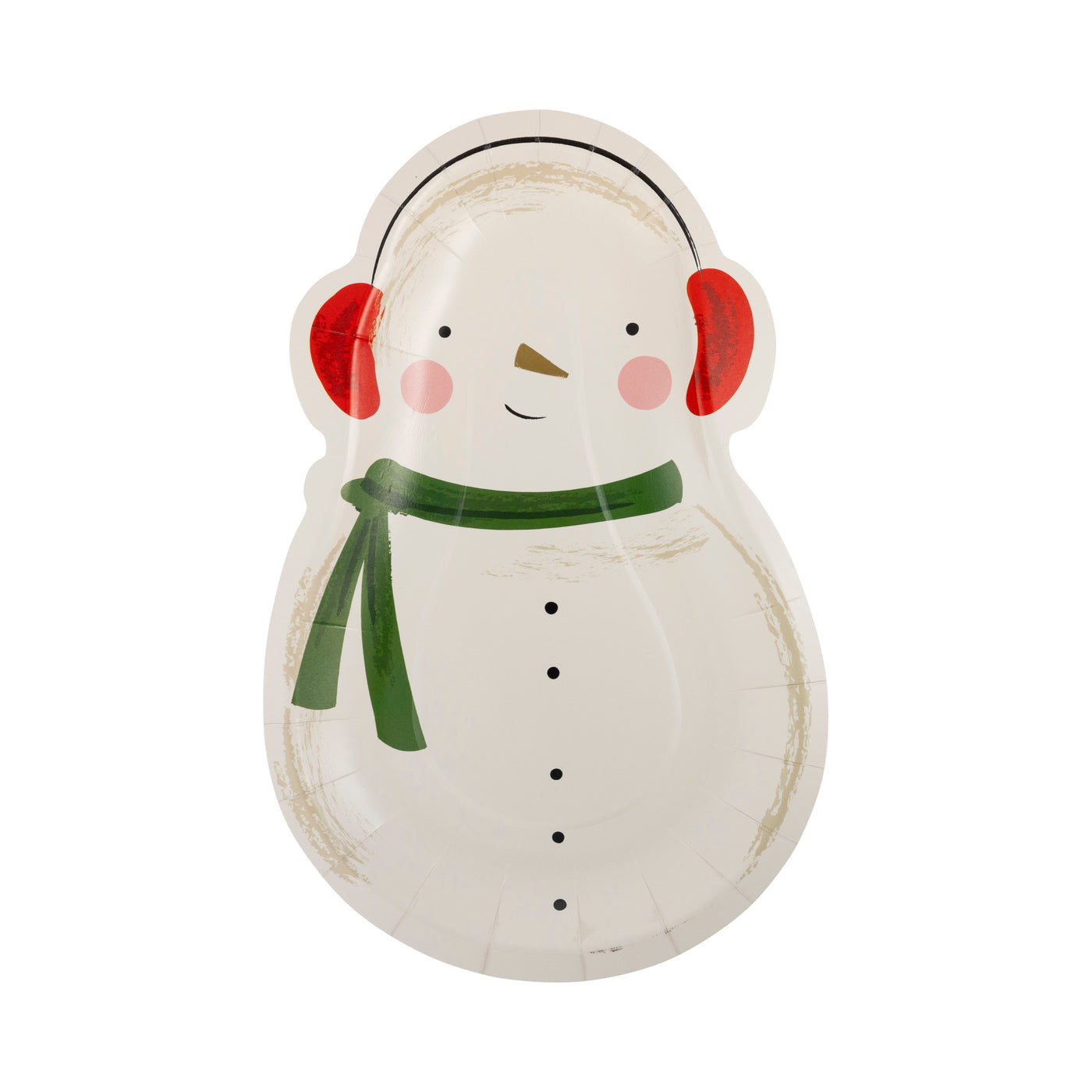 Snowman Shaped Plate