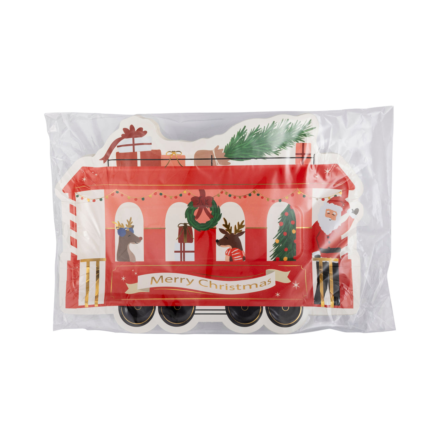 Christmas Train Shaped Plate