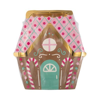 Sweet Gingerbread House Shaped Plate