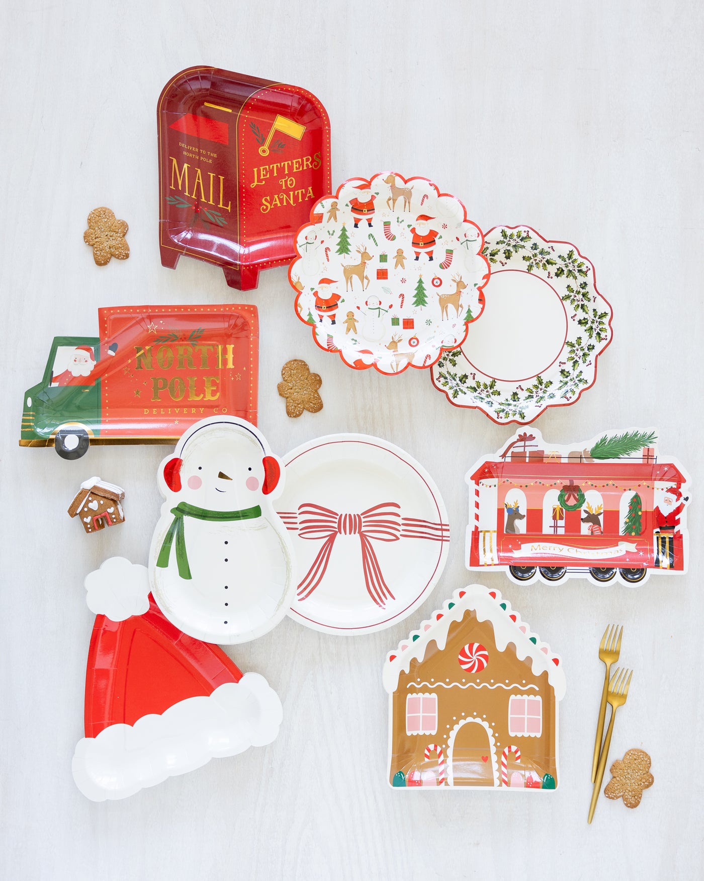 Gingerbread House Shaped Plate