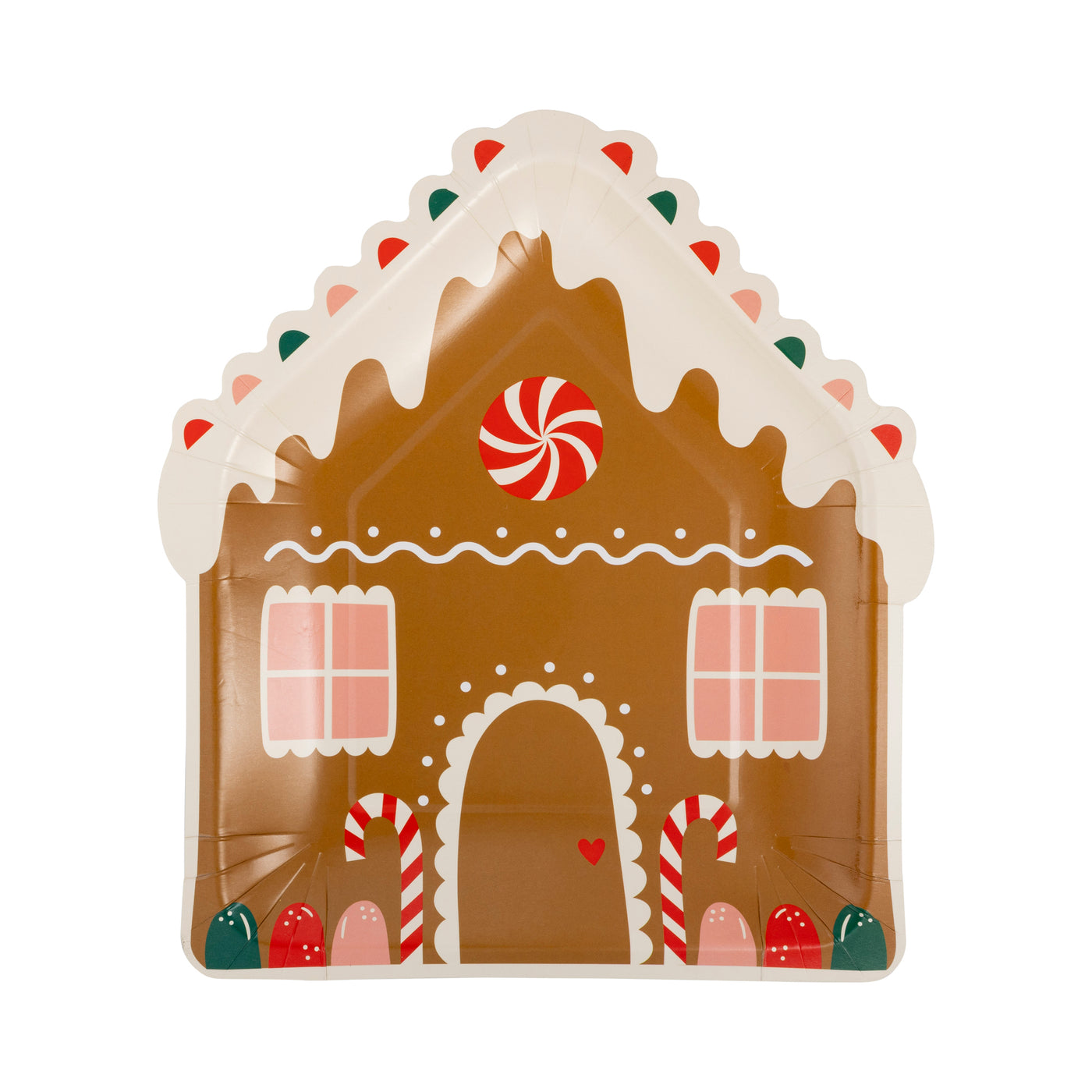 Gingerbread House Shaped Plate