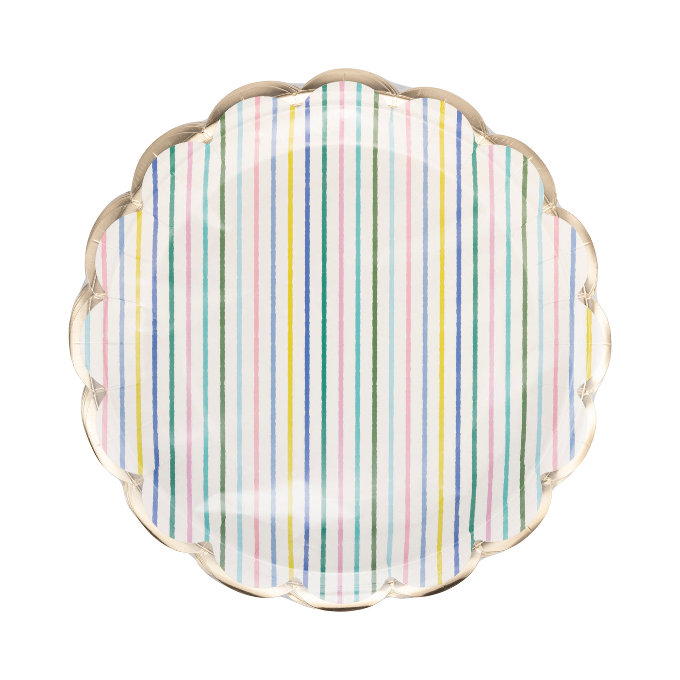 Spring Stripe Paper Plate