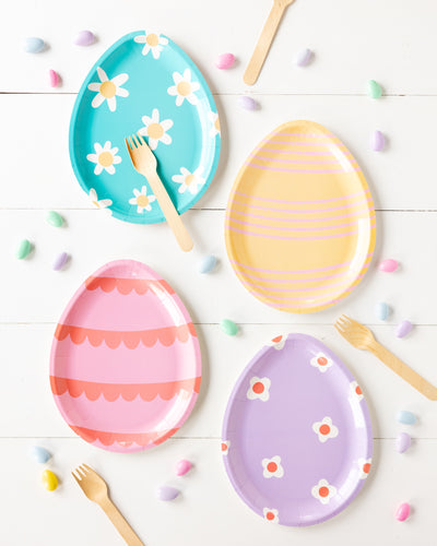 Easter Egg Paper Plate Set