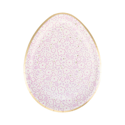 Ditsy Floral Egg Paper Plate Set