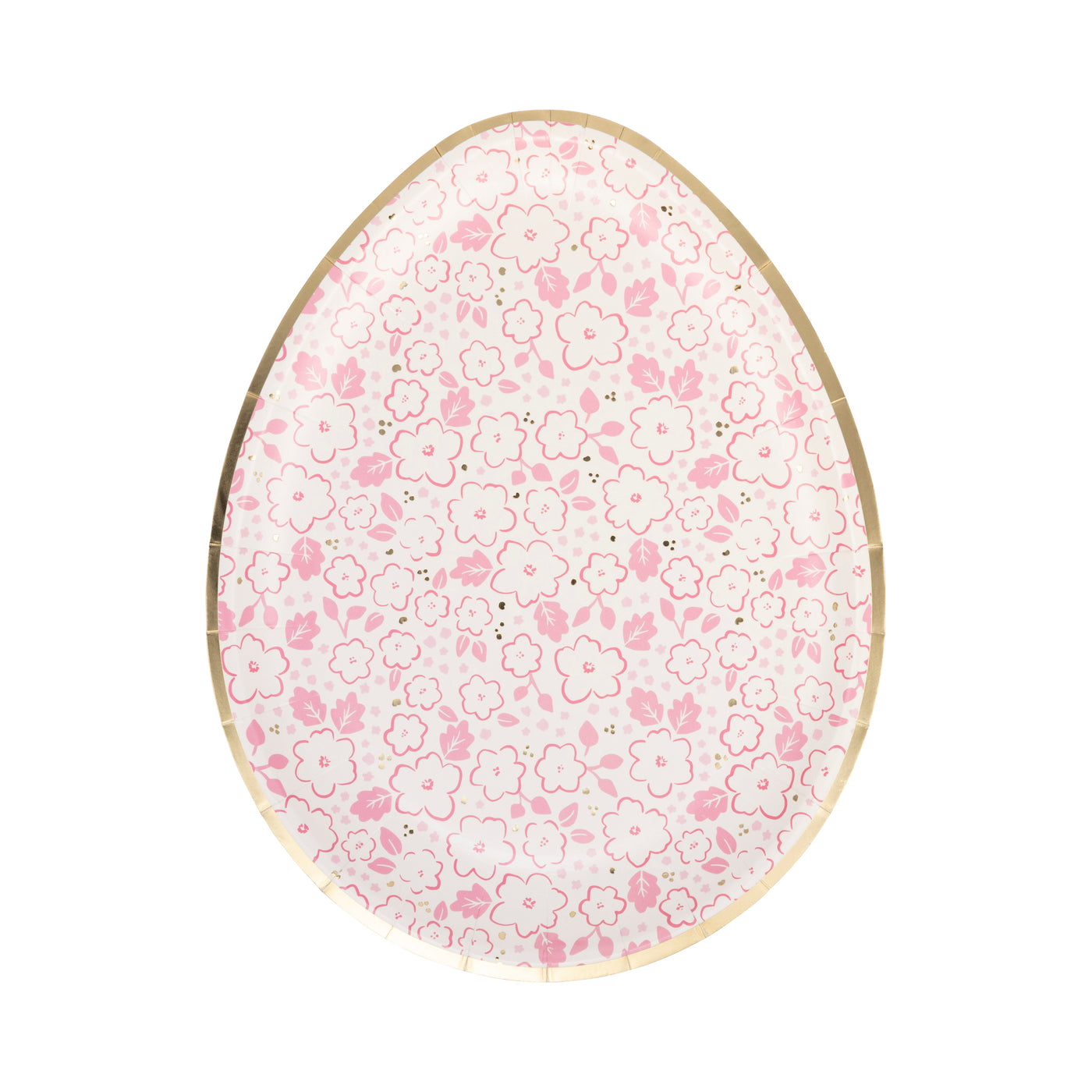 Ditsy Floral Egg Paper Plate Set