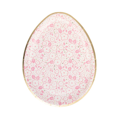 Ditsy Floral Egg Paper Plate Set