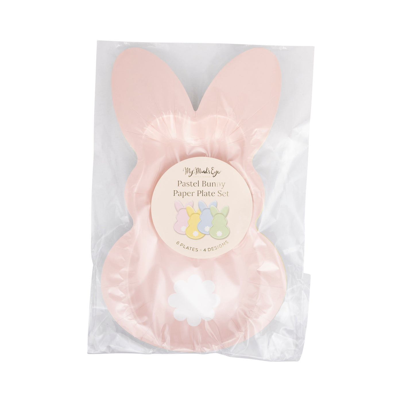 Pastel Bunny Paper Plate Set