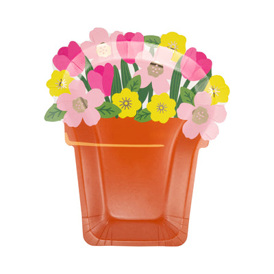 Flower Pot Paper Plate