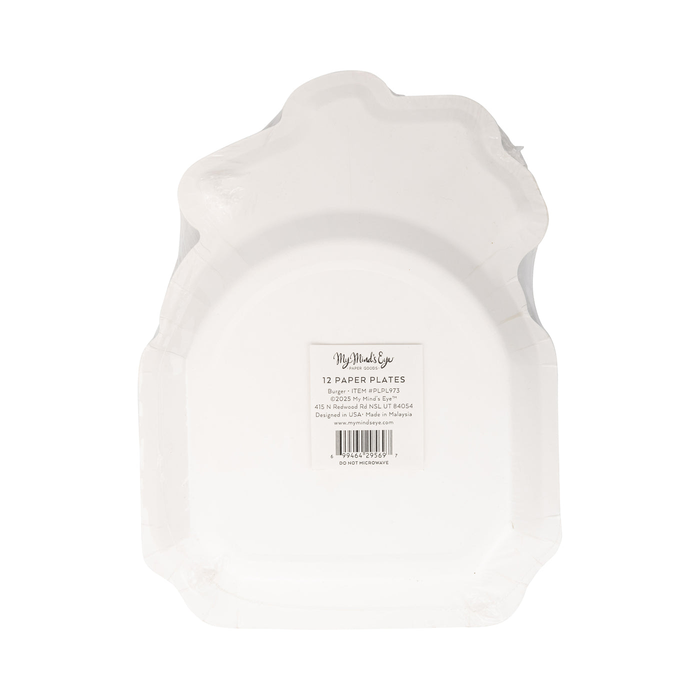 Burger Shaped Paper Plate (8 ct)