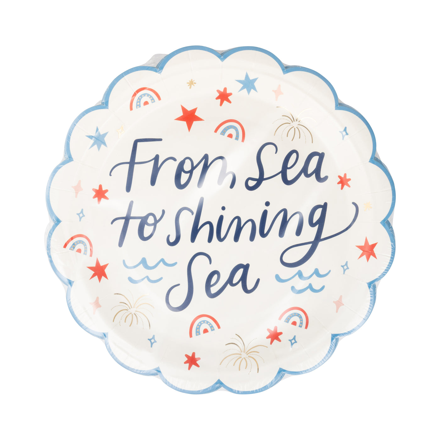 Shining Sea Paper Plate (8 ct)
