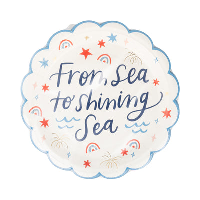 Shining Sea Paper Plate (8 ct)