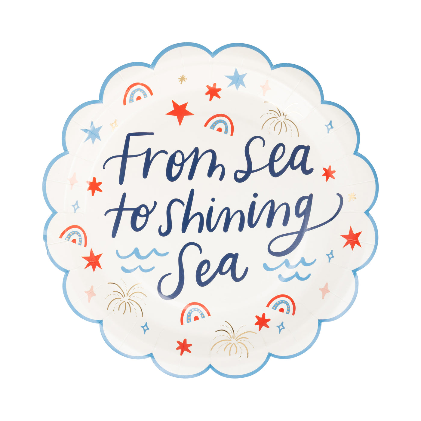 Shining Sea Paper Plate (8 ct)