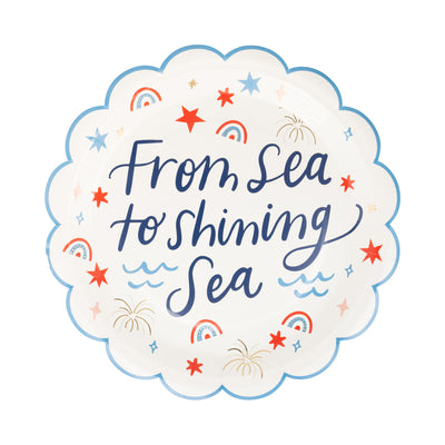 Shining Sea Paper Plate (8 ct)
