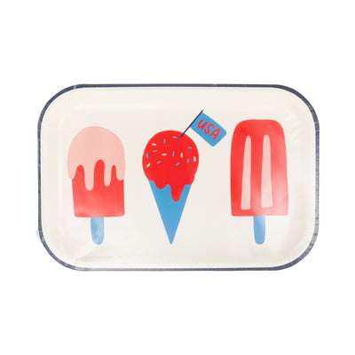 Popsicle Shaped Paper Plate (8 ct)