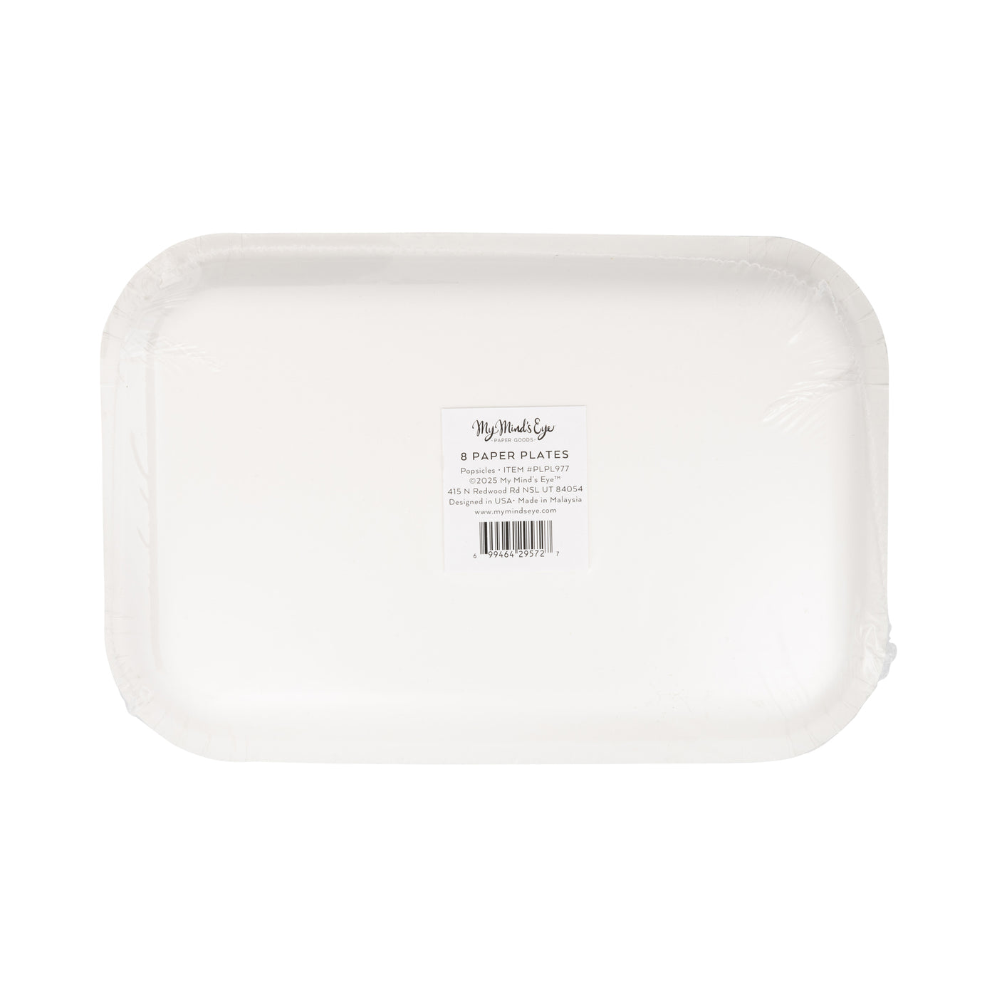 Popsicle Shaped Paper Plate (8 ct)