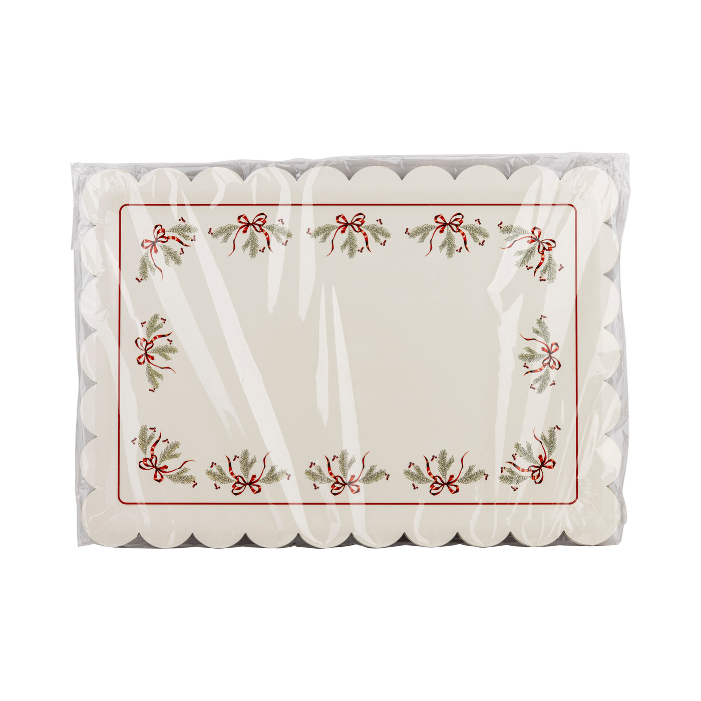 Bows & Pine Paper Platters