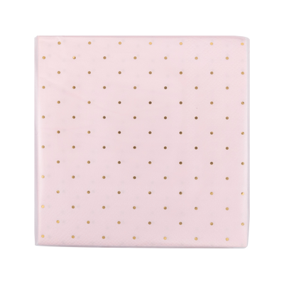 Princess Polka Dot Cocktail Napkin