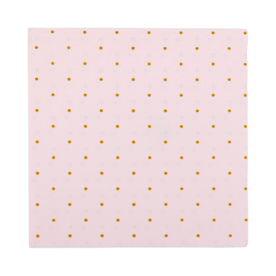 Princess Polka Dot Cocktail Napkin