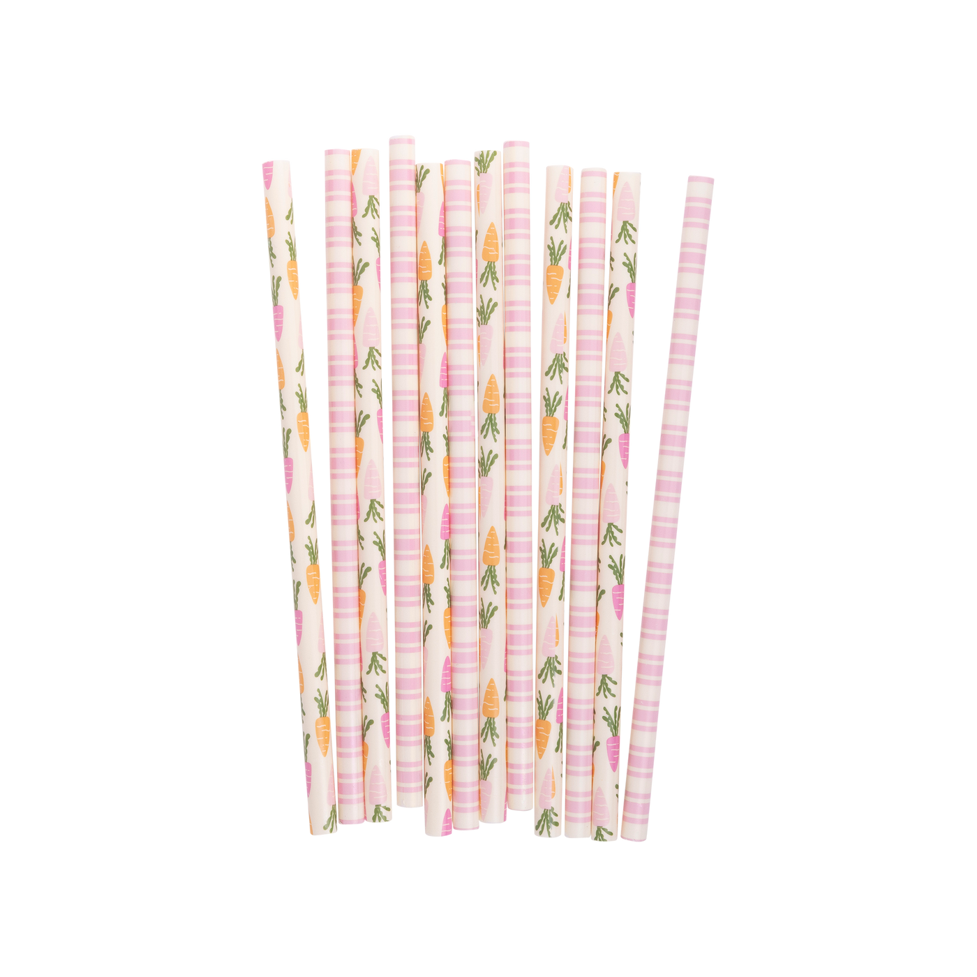 Carrots and Stripes Reusable Straws