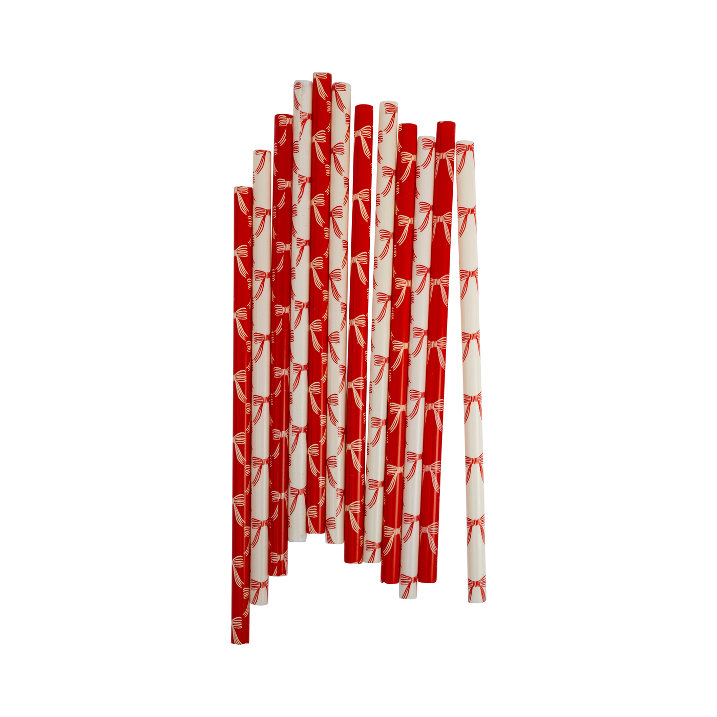 Christmas Bows Reusable Straws