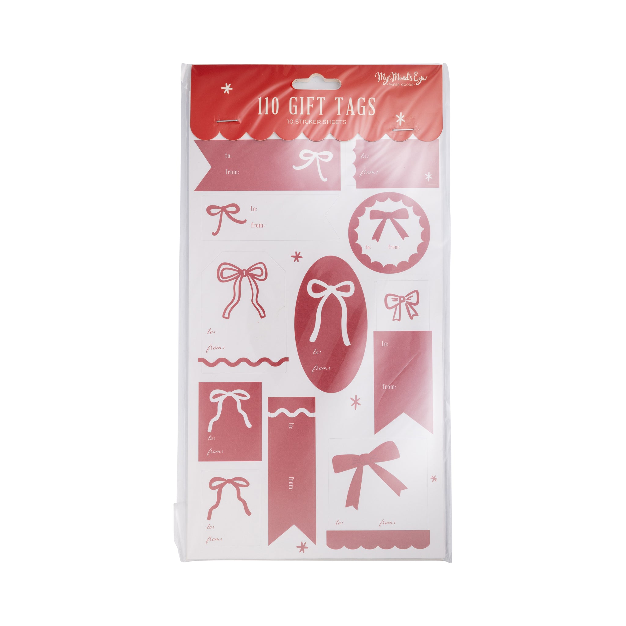 Many Bow Sticker Tag Set.